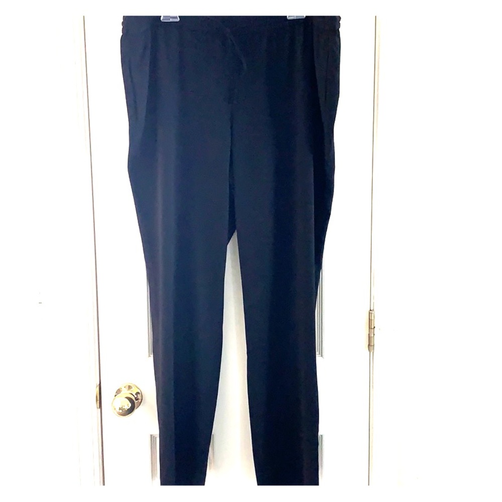 Talbots Woman Drawstring Semi Wide Leg Dress Pants